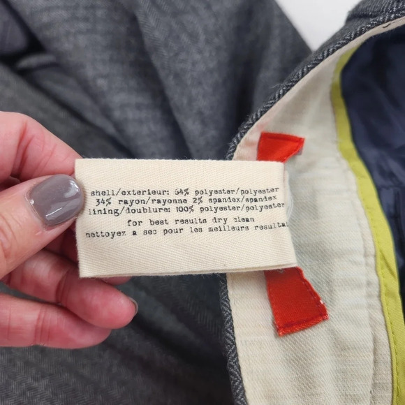 Anthropologie CARTONNIER Women's Cuffed Wide Leg Trousers Dress Pants Size 0 - Picture 4 of 15